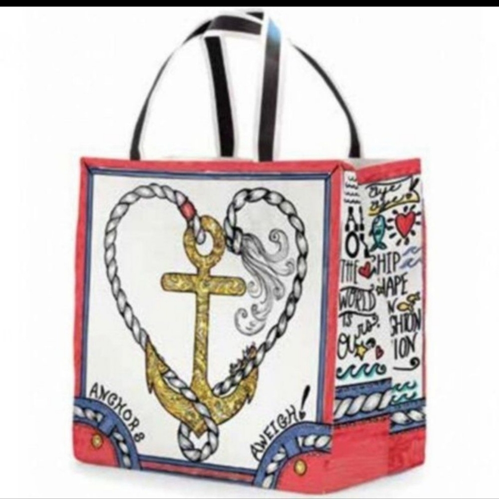 Brighton "Seas The Day" canvas Tote Bag - Picture 3 of 10